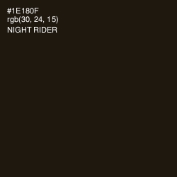 #1E180F - Night Rider Color Image